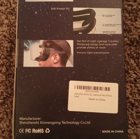 Face Pad for Quest 2 Uniplay Face Cover Pad Face Cushion Pad - Picture 2 of 4